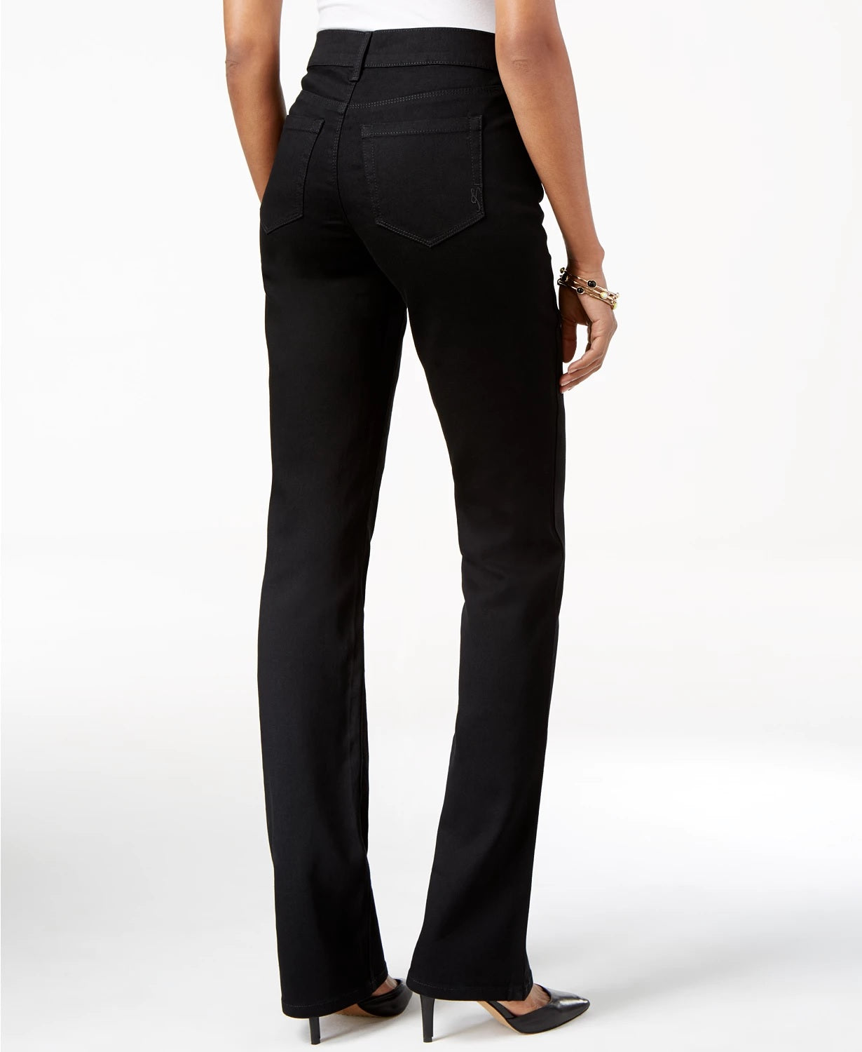Style & Co Women's Mid Rise Bootcut Jeans Black Size 8