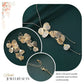 Boho Gold Ginkgo Leaf Tassel Necklace and Earring Set