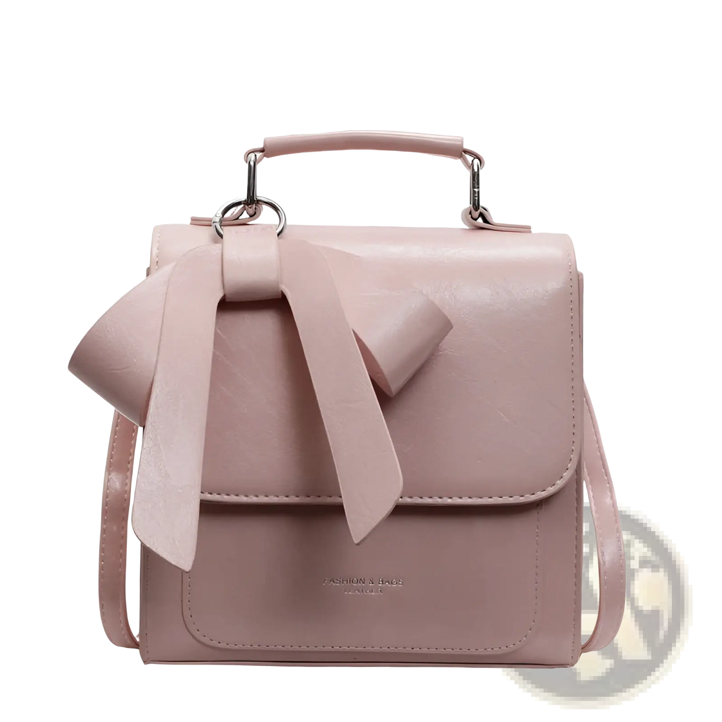 Bow Crossbody Bag Faux Leather Fashion Handbag