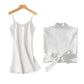 Embroidered Satin Bridal Nightgown and Robe Set