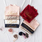 Embroidered Satin Bridal Nightgown and Robe Set