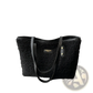 Brown Faux Fur Tote Bag with Leather Straps
