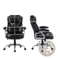 Brown Leather Executive Office Chair with Chrome Base