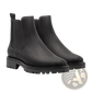 Brown Suede Chelsea Boots with Chunky Platform Sole