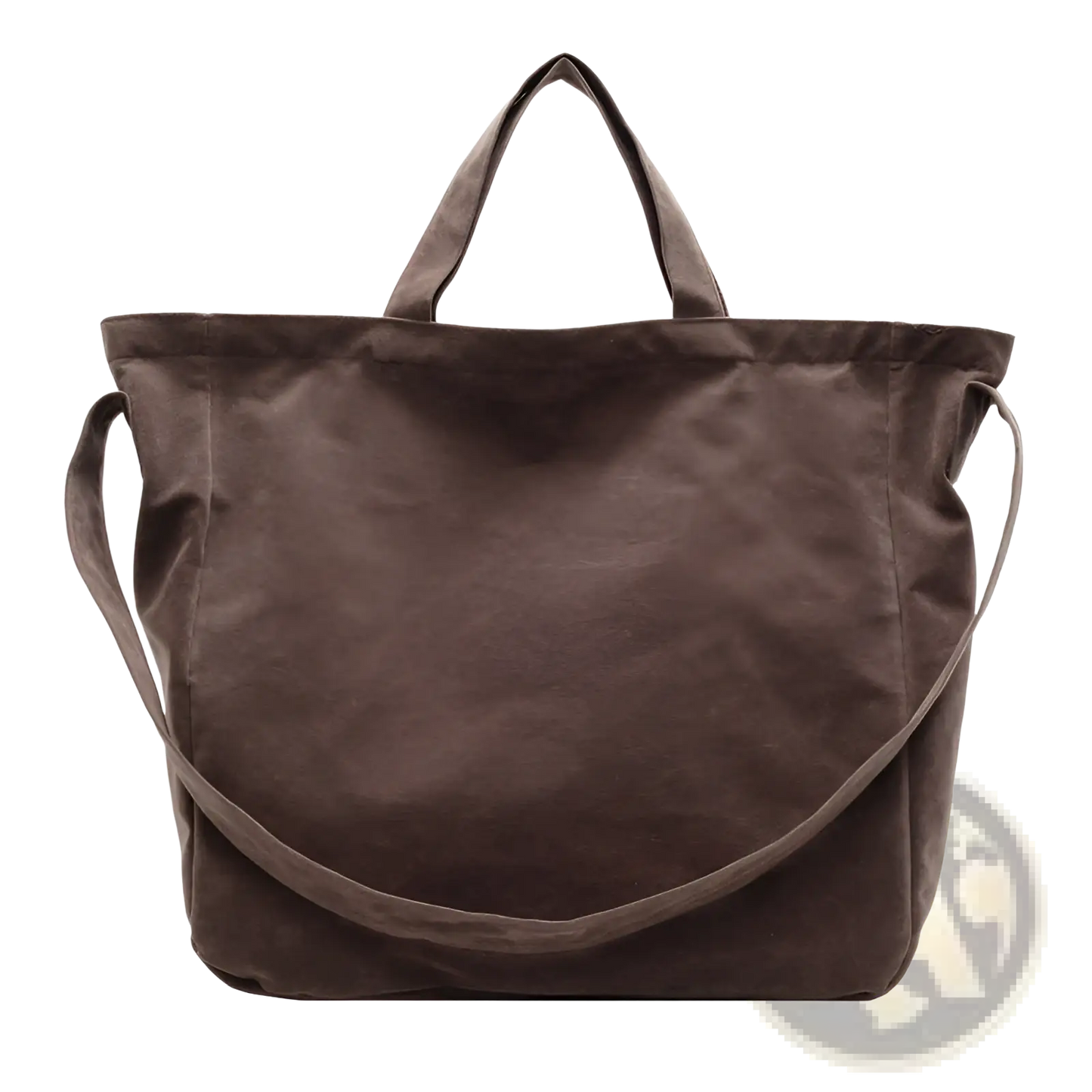 Brown Suede Tote Bag Large Corduroy Shoulder Bag