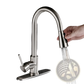 Brushed Copper Pull out Kitchen Faucet Stainless Steel