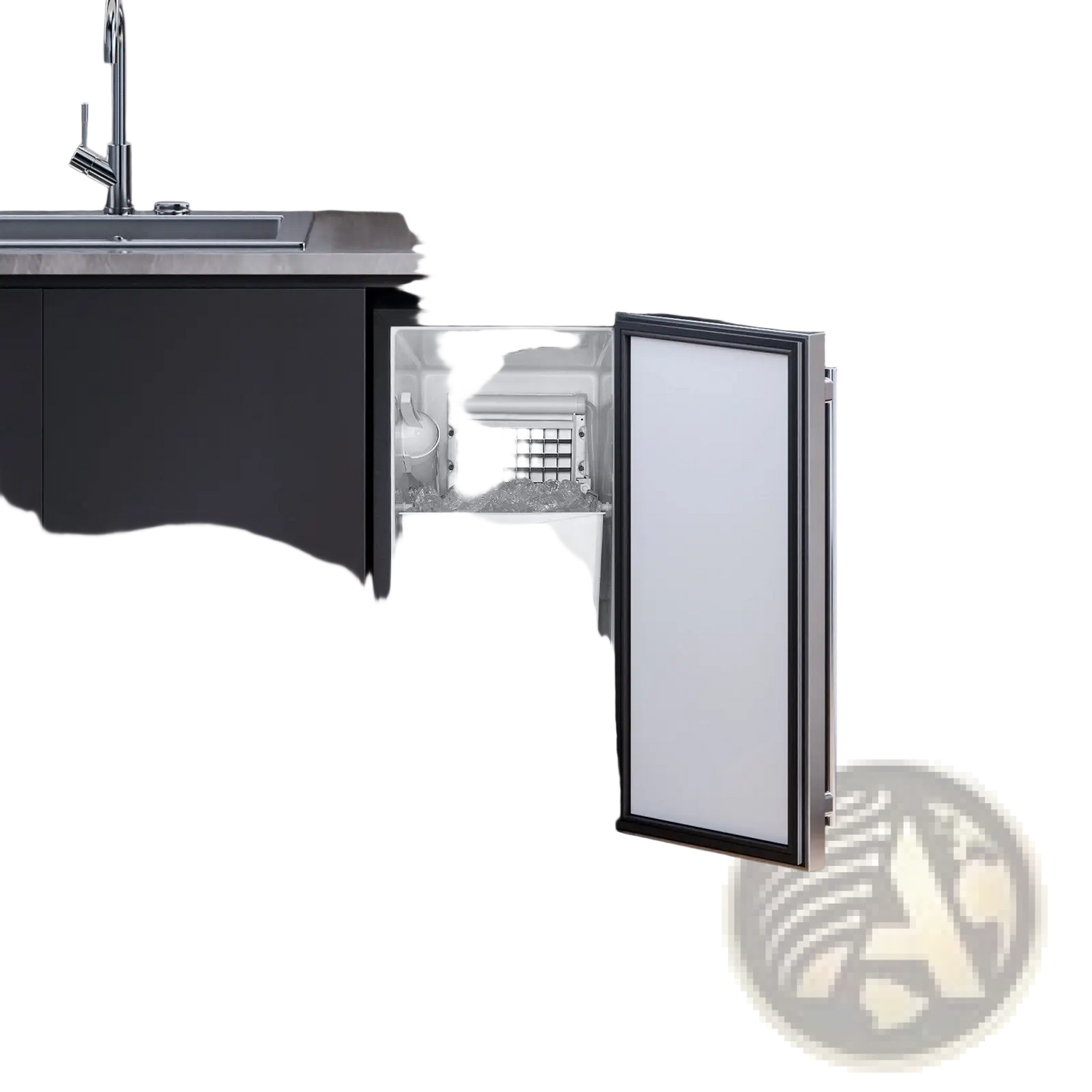 Built-in Ice Maker 50 Lbs with Drain Pump and Door