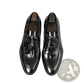 Burgundy Crocodile Embossed Leather Tassel Loafers