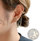 Butterfly and Diamond Alloy Earring and Ear Cuff Set