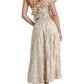 Buttermelon - Abey Leaf Print One-Shoulder Cropped Top & Maxi Skirt