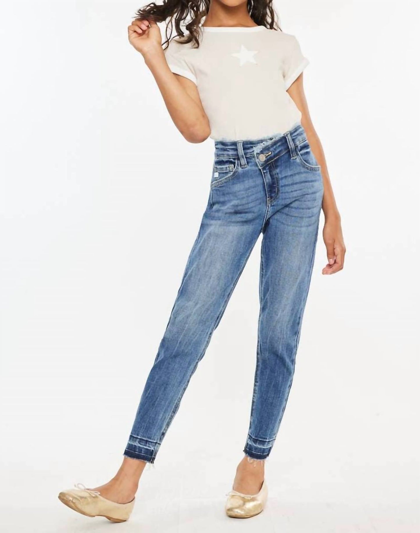 Kancan - High Rise Ankle Skinny Jeans