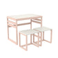 Signy 3 Piece Activity Table Set - Pink / White