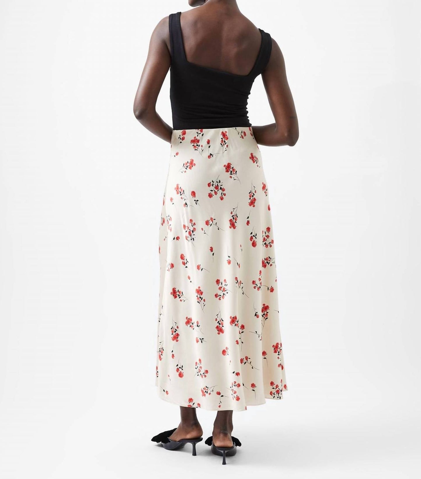French Connection - Floramour Ennis Satin Maxi Skirt