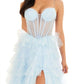 Ellie Wilde - Frosted Iridescent Tulle Prom Dress
