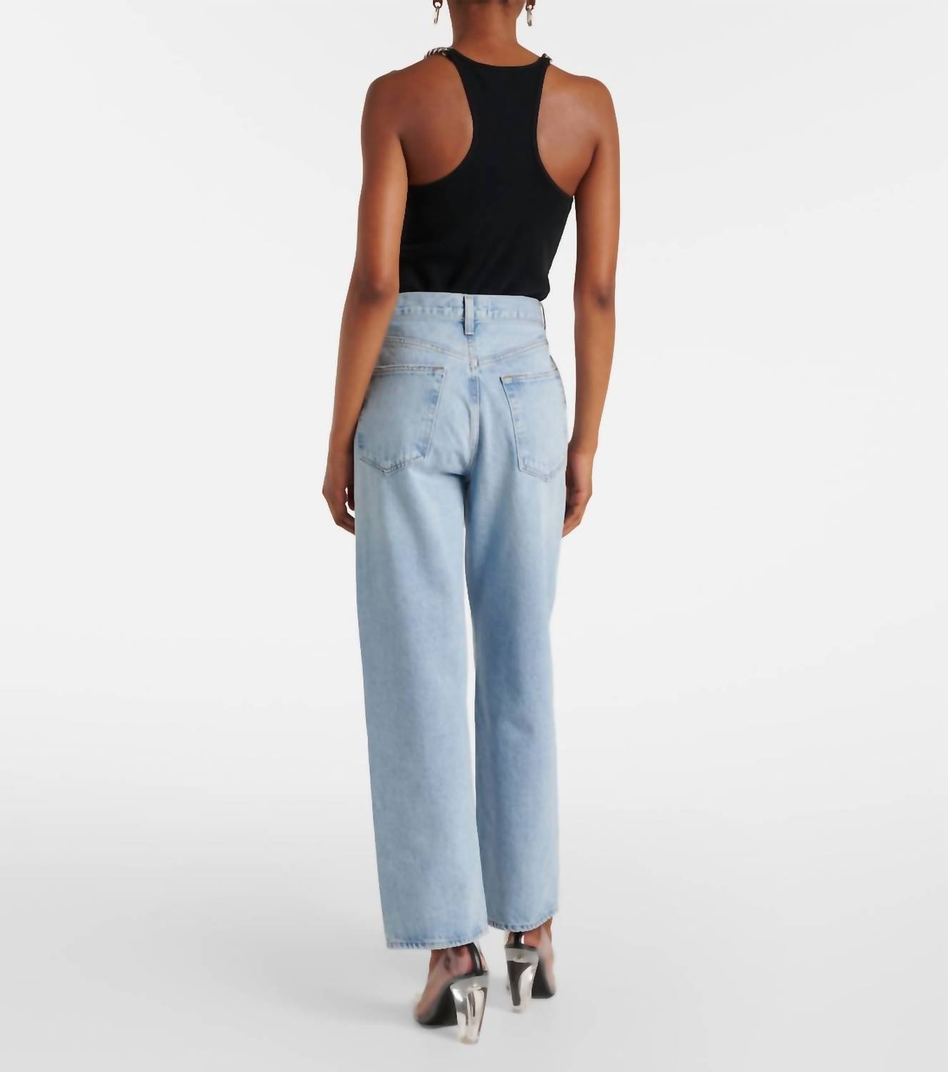 Agolde - Women's V Waist Baggy High Rise Jeans