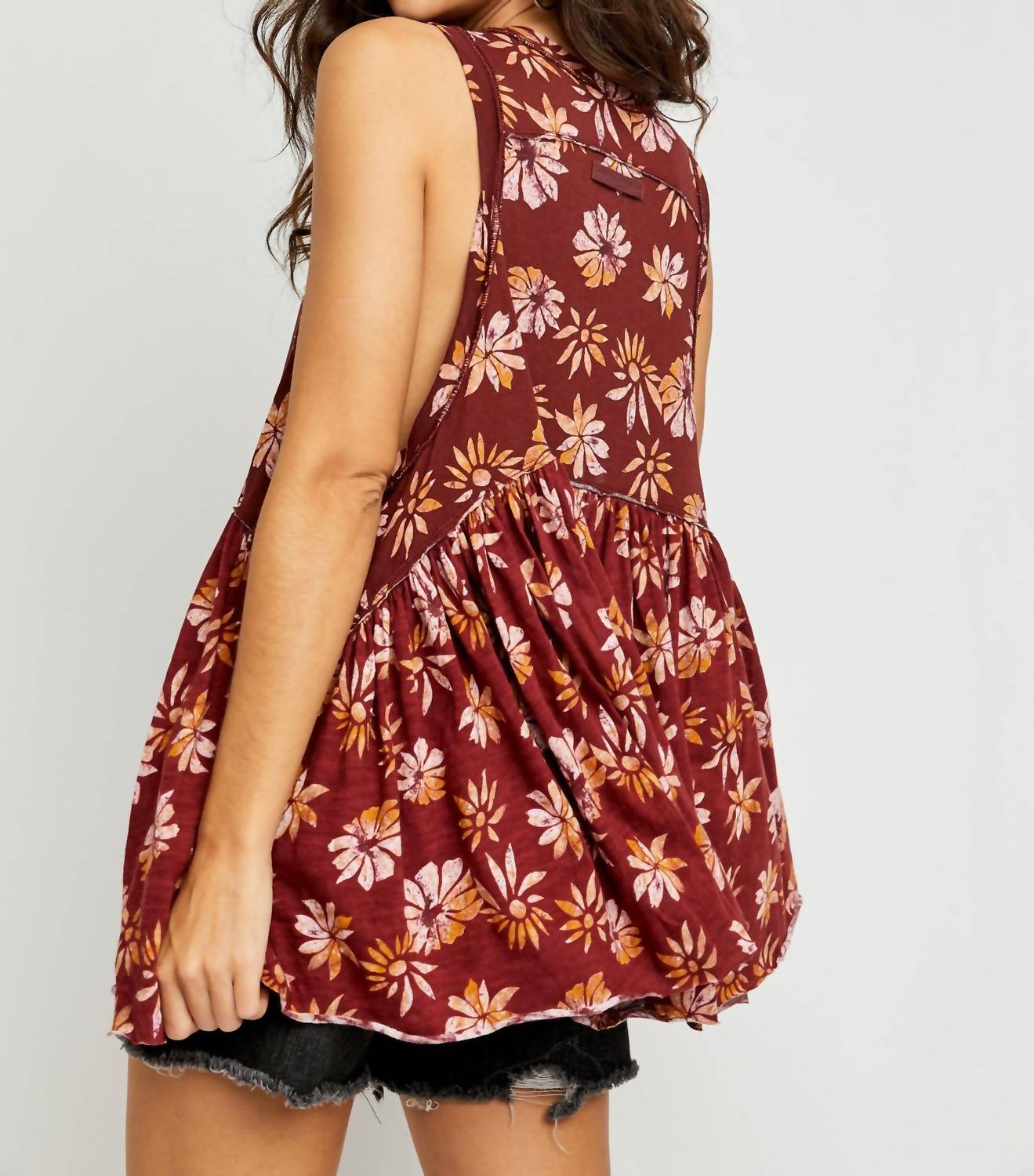 Free People - Madison Floral Tank Top Print