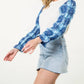 Thml - Denim Patchwork Sleeve Top