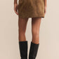 Z Supply - Ciera Faux Suede Mini Skirt