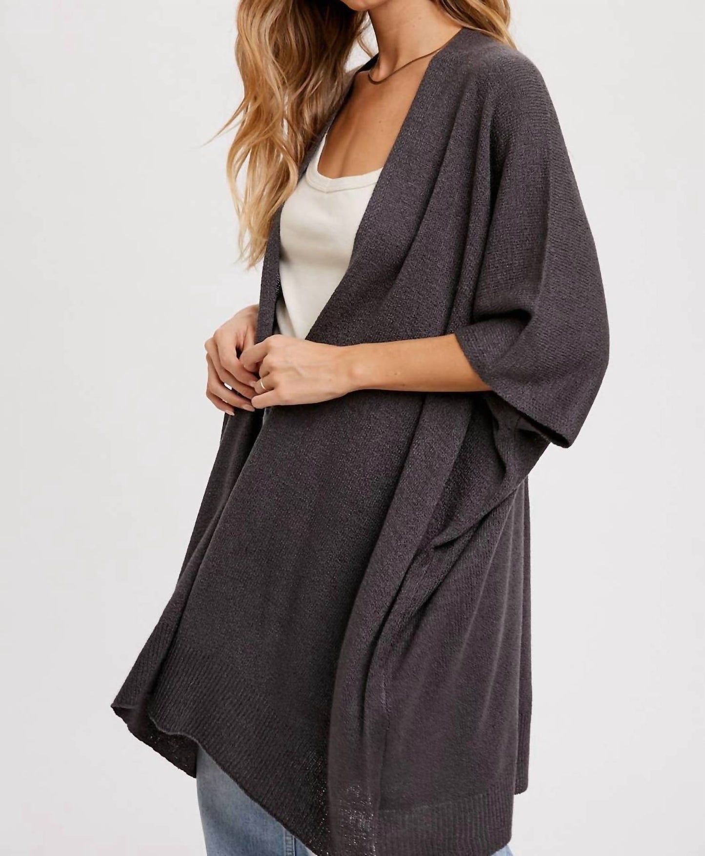 Bluivy - Ayla Wide Sleeve Open Front Cardigan