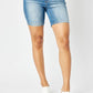 Judy Blue - Tummy Control Double Button Bermuda Shorts - Plus Size