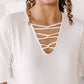 143 Story - Unique Neckline Top