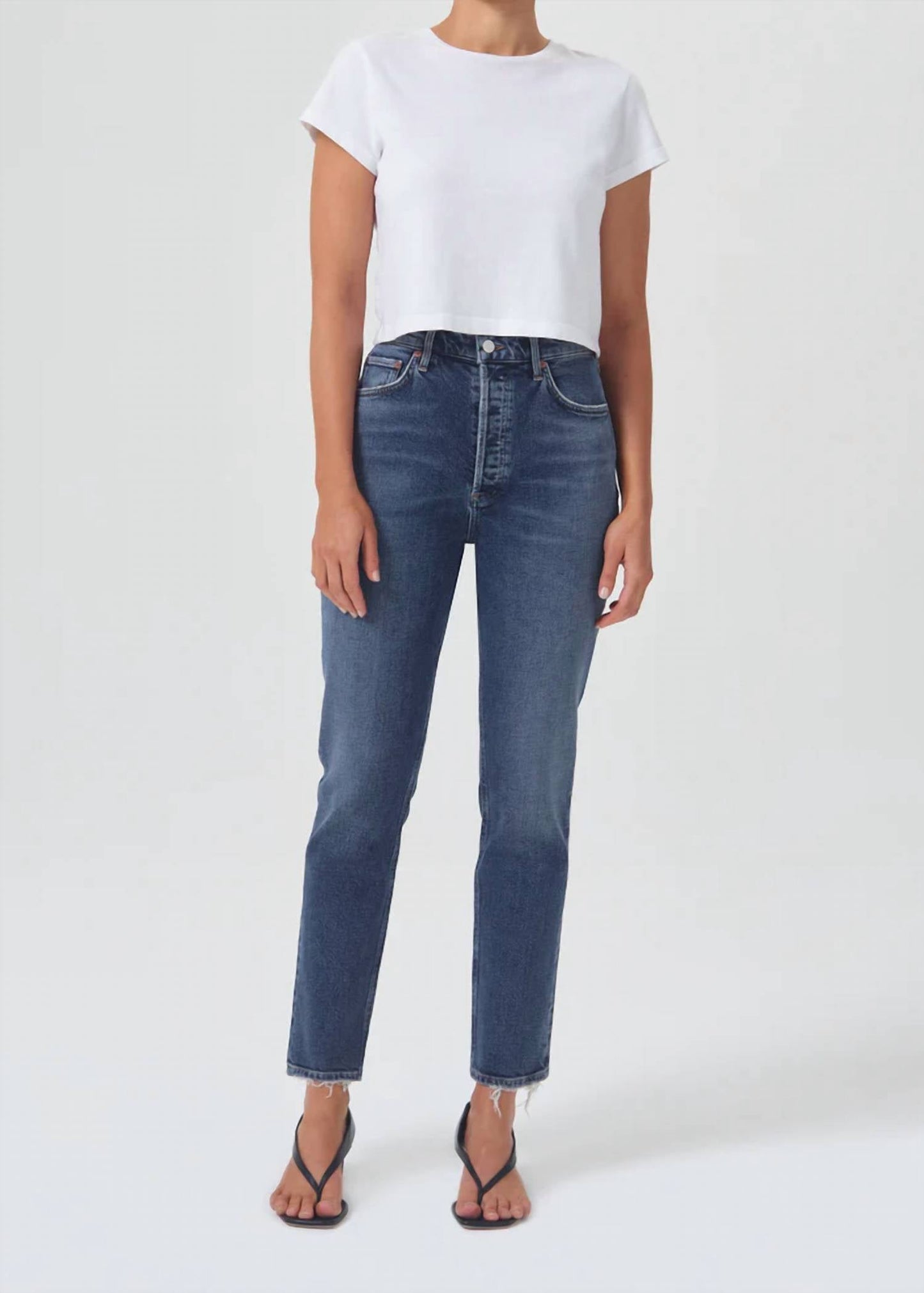 Agolde - RILEY LONG HIGH RISE STRAIGHT JEAN