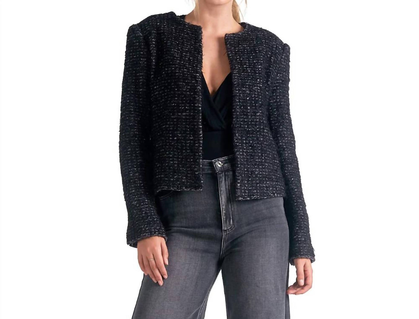 Elan - Structured Tweed Jacket