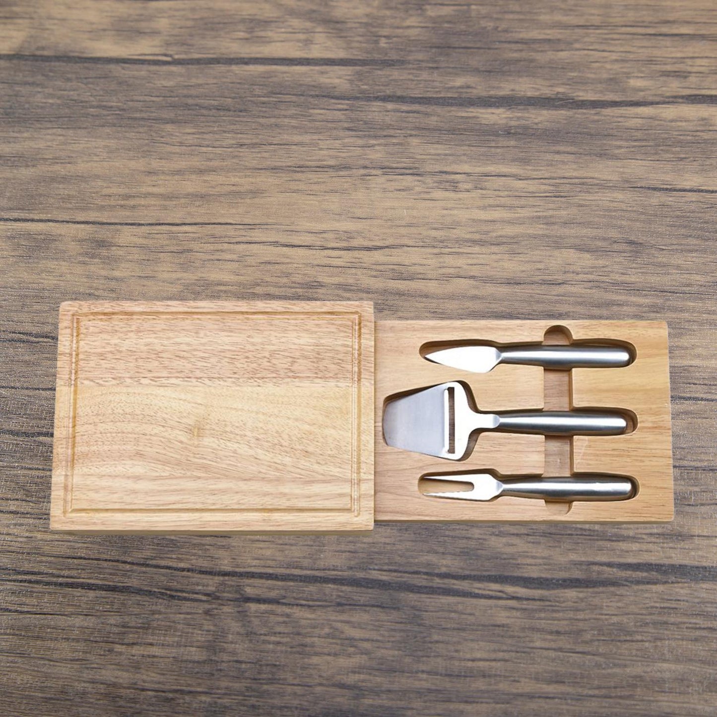 Creative Gifts International - Rectangular Cheeseboard with Concealed Tools