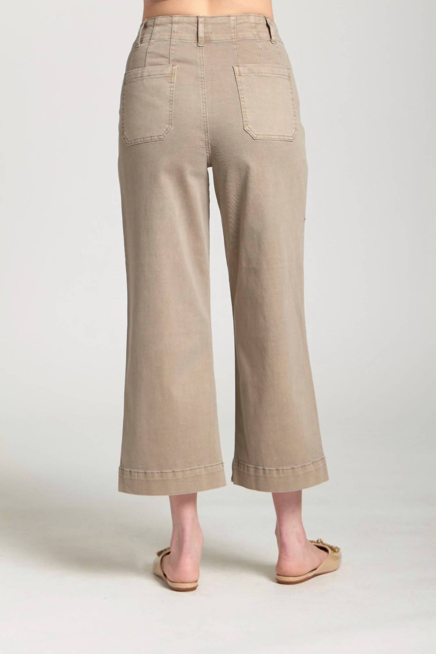 A.N.A - Crop Wide Leg Patch Pocket Pant