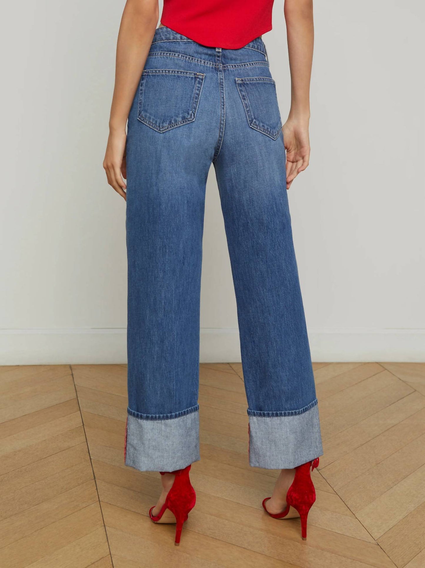 L'Agence - Leighton Uh/r Cuff Stovep Jeans