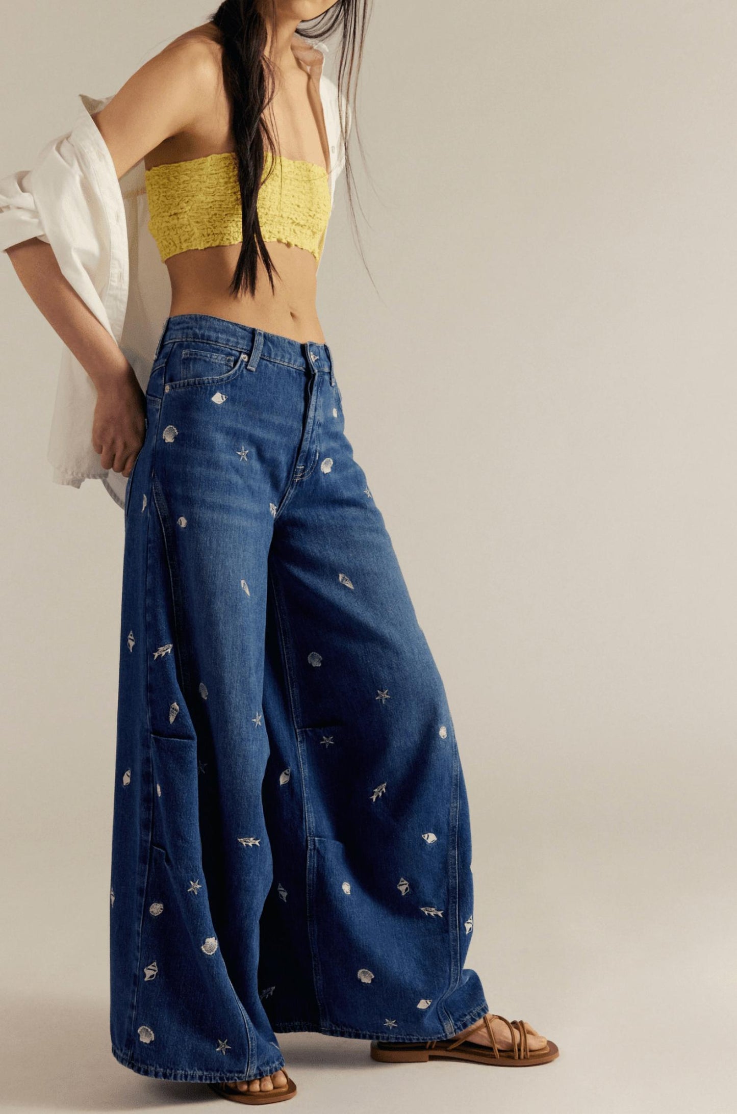 Free People - Westward Embroidered Jeans