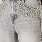 Steve Madden - Eras Straight Leg Embellished Jeans
