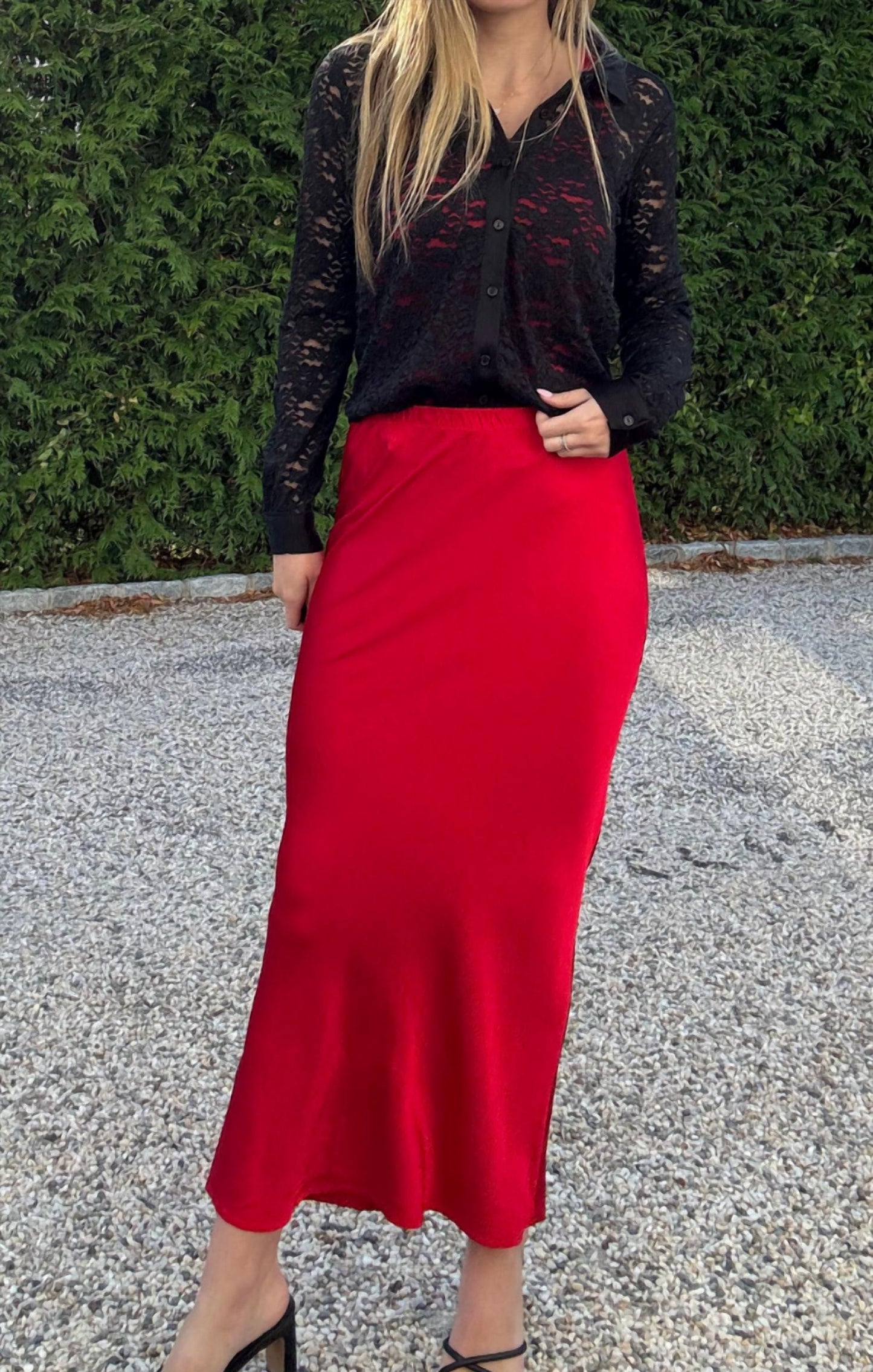 Bobi - Bree Midi Bias Cut Skirt
