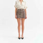 Daze - Malibu Mini Cheetah Denim Skirt