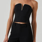 Astr - Amell Strapless Rhinestone Trim Top