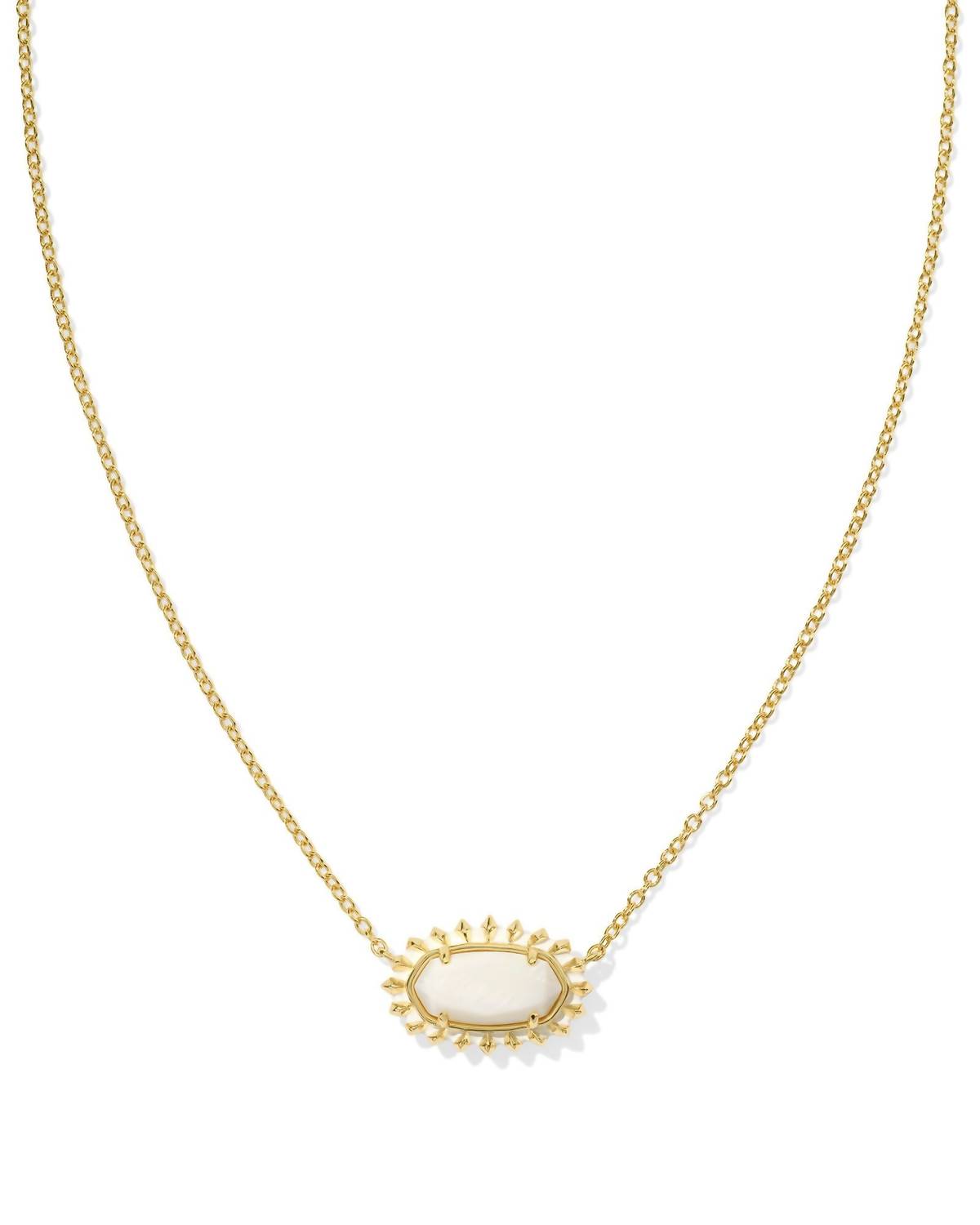 Kendra Scott - Women's Elisa Color Burst Frame Short Pendant Necklace