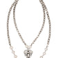 French Kande - Women's Pearls with Wire, Honfleur Chain and Filigree Miel Stack Pendant