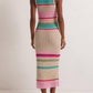 Z Supply - Women's Ibiza Stripe Crochet Sweater Midi Dress