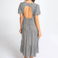 Lovestitch - Gingham Puff Sleeve Midi Dress