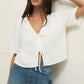 Z Supply - La Belle Linen Cropped Top