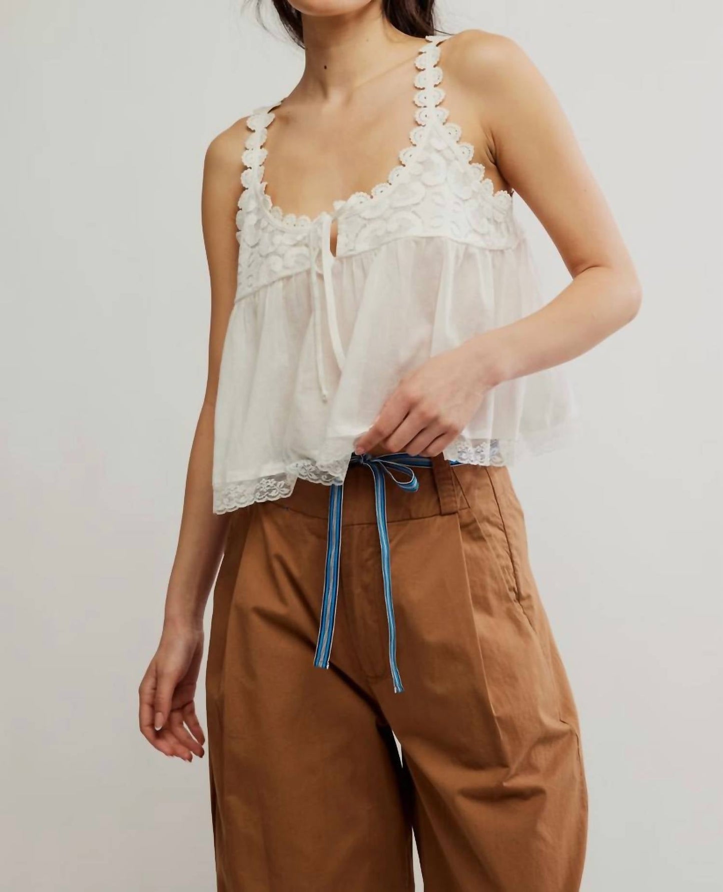 Free People - Stevie Lace Tank Top