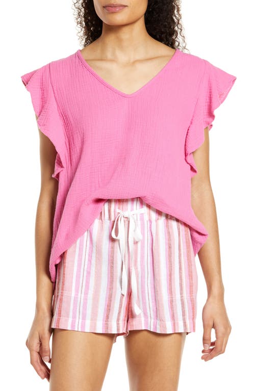 caslon-womens-v-neck-ruffle-sleeve-cotton-top-pink-ibis