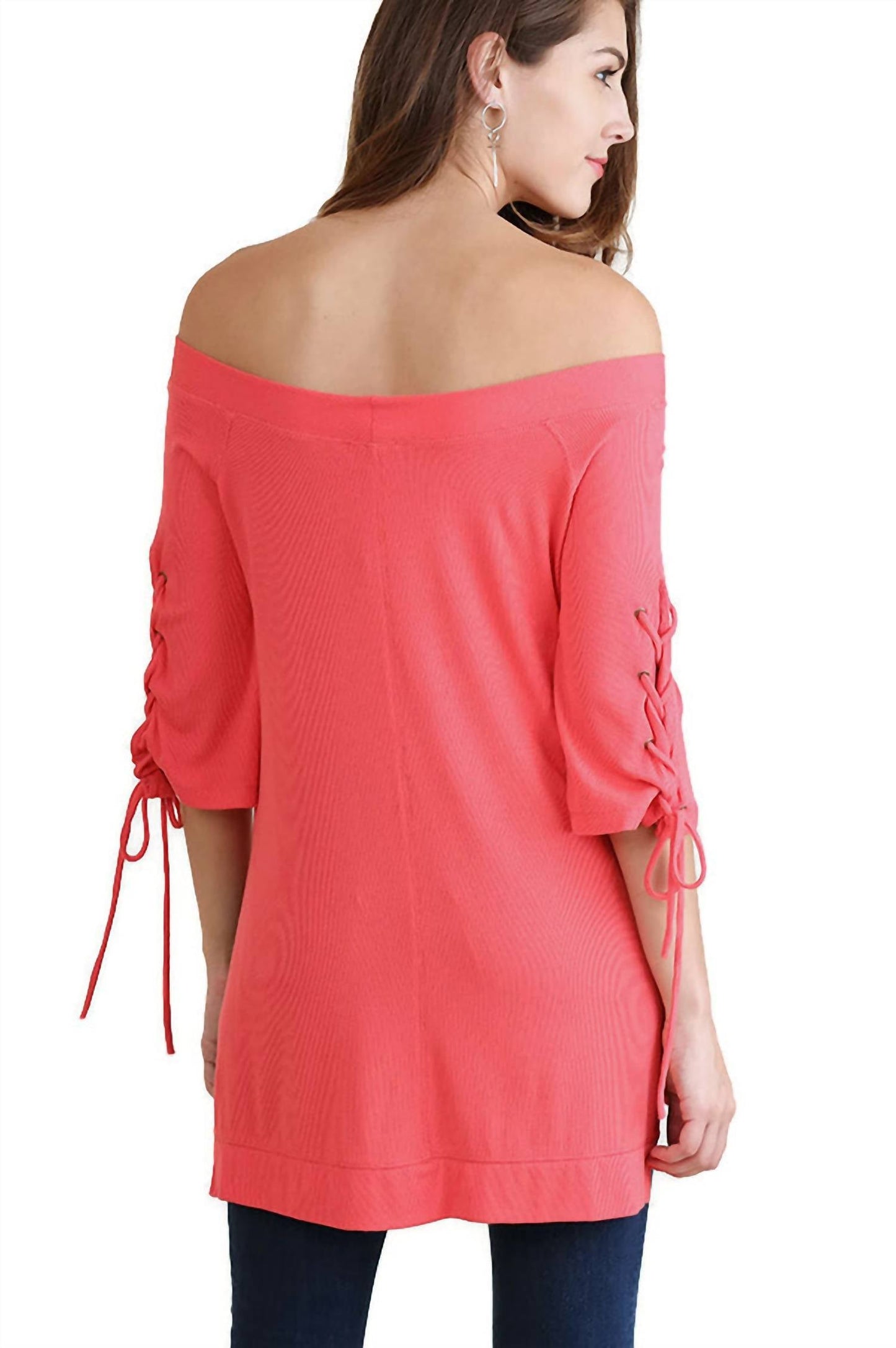 Umgee - Casual Cutie Lace Up Top