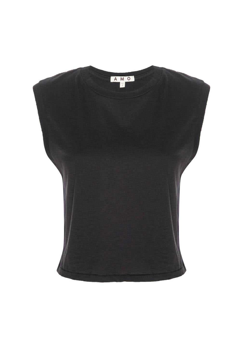 Amo - Denim Sleeveless Babe Tee