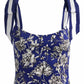 Alice + Olivia - Blanca Floral Scoop Tie Top