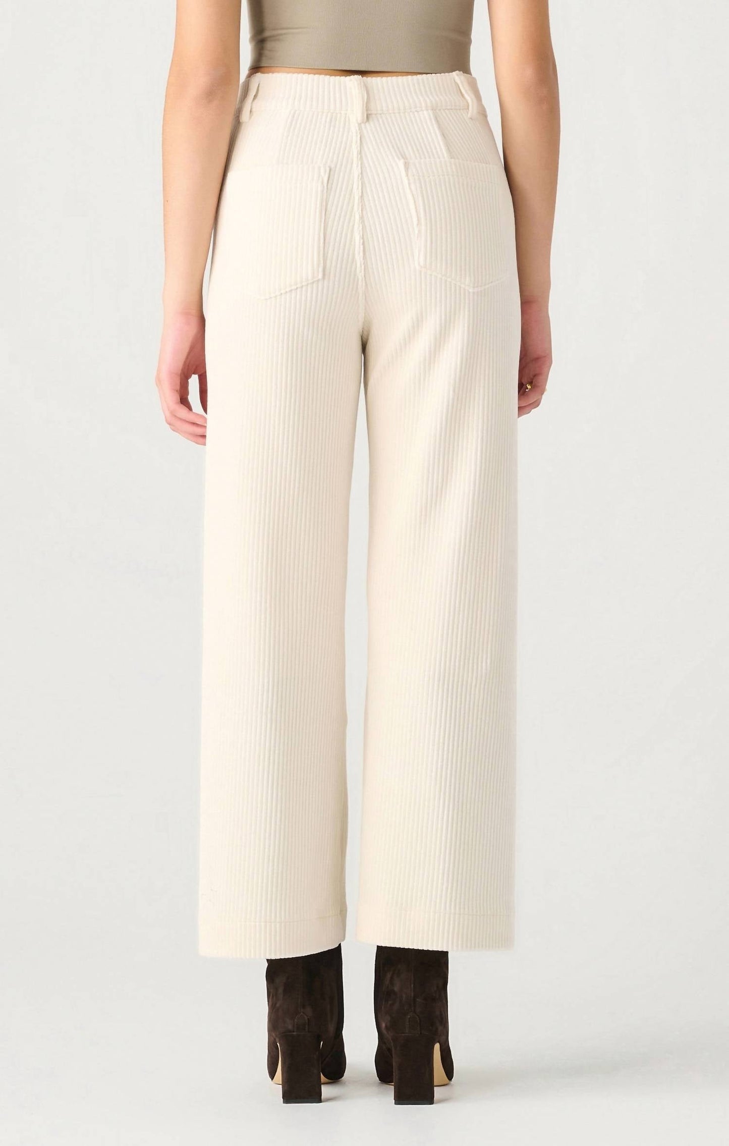 Dex - Wide Leg Corduroy Ankle Pant