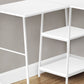 L-Shape Computer Desk with Storage Shelves