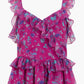 French Connection - ADEN BAI LUREX FRILL CAMI TOP
