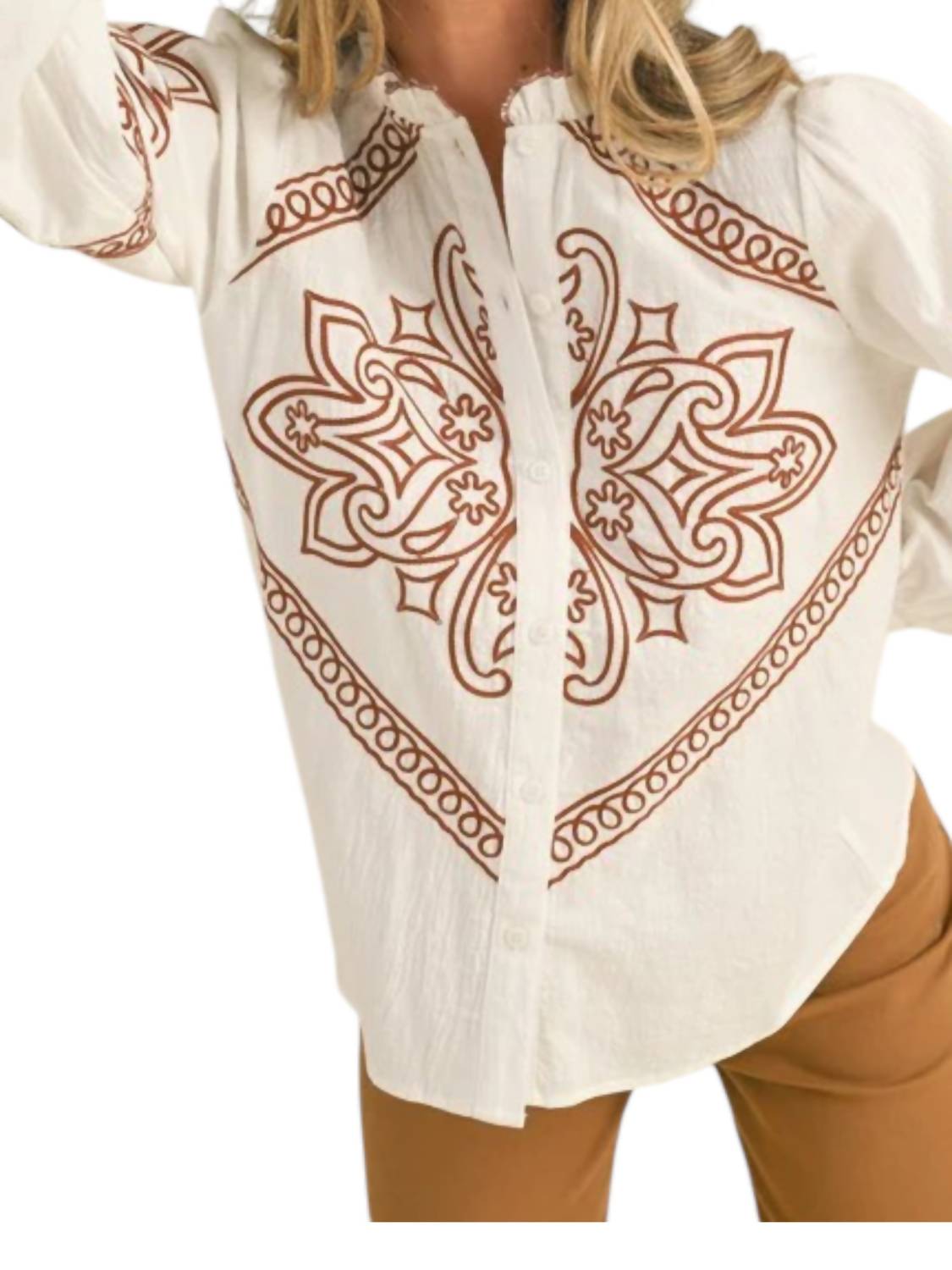 &Merci - Sally Embroidered Top