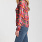 Apny - Ruffle Half Placket Blouse